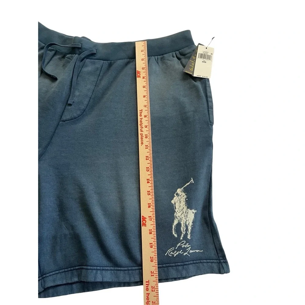 Polo Ralph Lauren Shorts Cotton Sweat Material Size 3XB Blue New with Tags Men